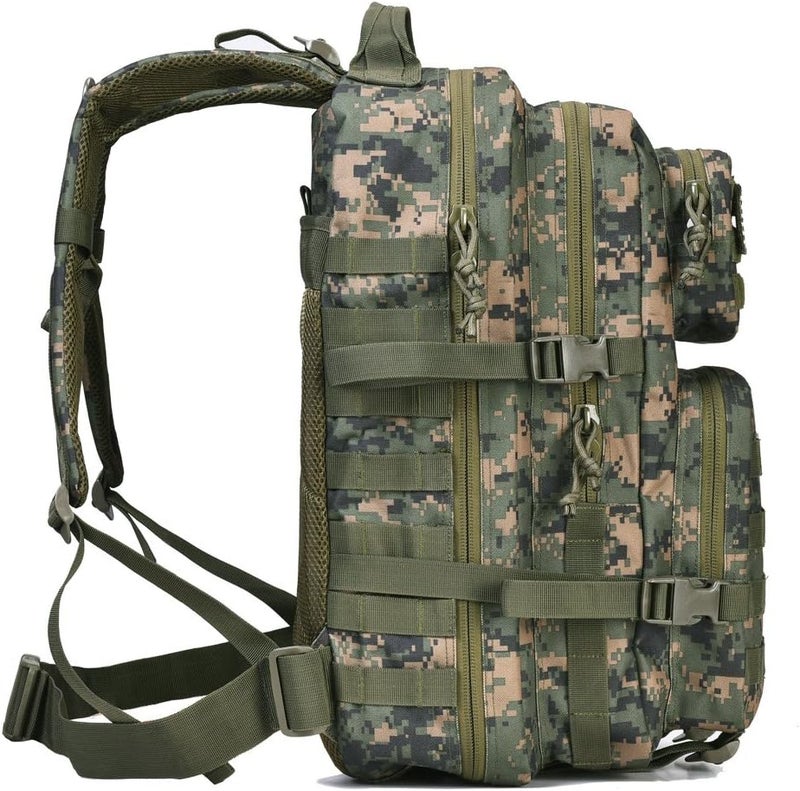 REEBOW GEAR Military Tactical Backpack 40L Assault Pack Army Molle Bug Out Bag Backpacks Black Brown - Image 4