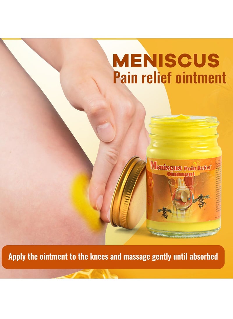 Sumifun 3*50g Meniscus Pain Relief Ointment Bee Venom Ointment for Relieve Sore Joints,Muscles and Joints，Relieve Pain Relieve Pain in Neck， Shoulders，Back， Hips，Knees and Feet Muscle Pain Relief Cream - Image 5