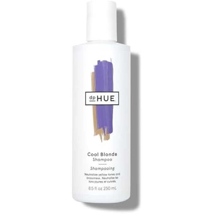 dpHUE Cool Blonde Shampoo - 8.5 oz - Purple Pigments Neutralize Unwanted Yellow, Brassy Hair Tones - Color Safe - Paraben, SLS & SLES Sulfate Free - Leaping Bunny Certified