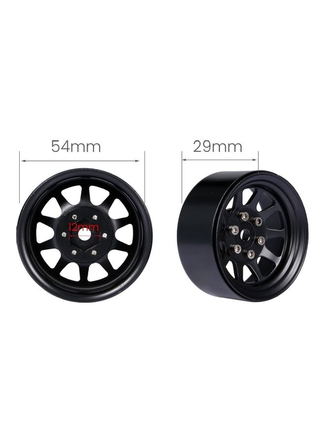 NIBEMINENT 2-Piece Crawler Aluminum Wheels For RC Car - Image 2