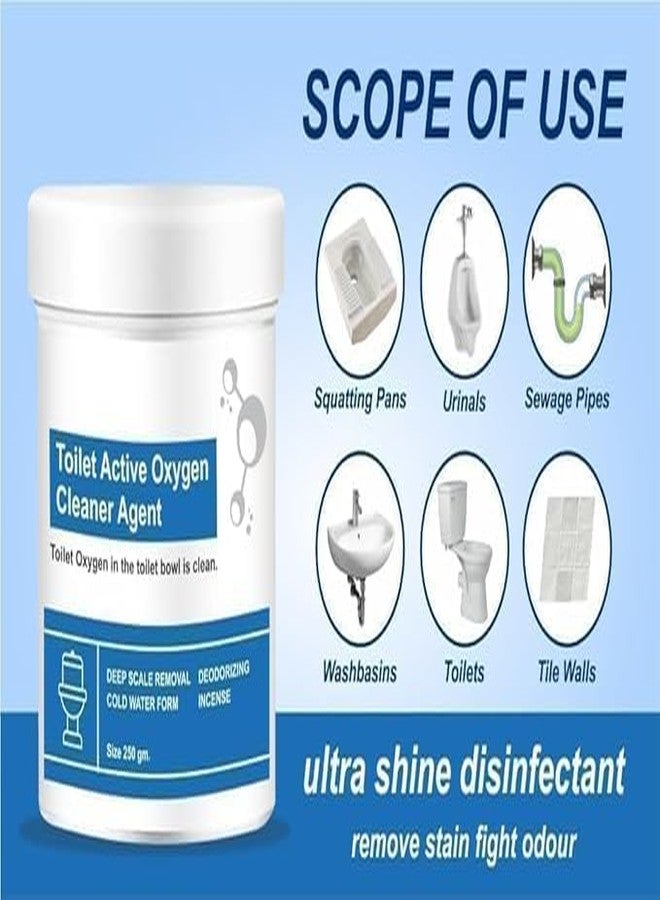 GRILIX Oxygen-Powered Toilet Cleaning Powder - Strong Stain Removal Formula for Tough Dirt and Odors - Safe, Non-Toxic Bathroom Cleaner (Pack of 1) - Image 4