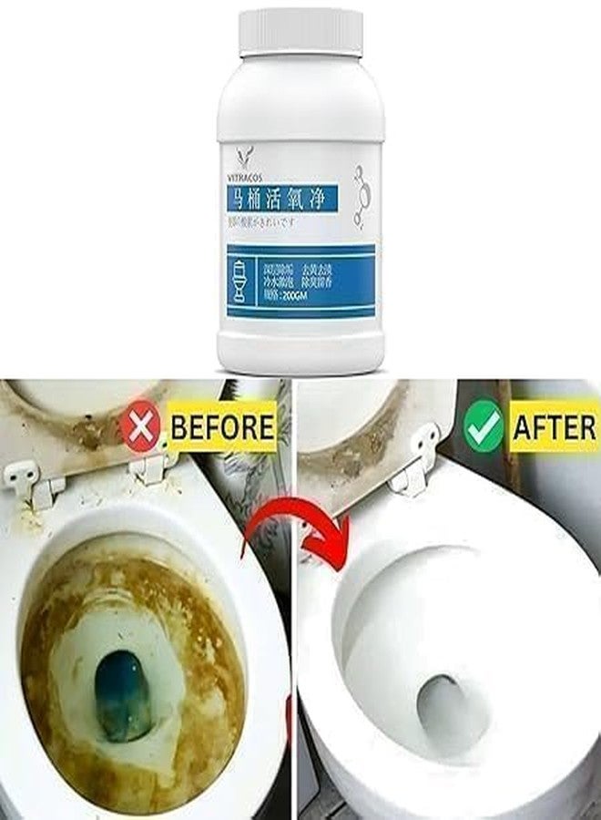 GRILIX Oxygen-Powered Toilet Cleaning Powder - Strong Stain Removal Formula for Tough Dirt and Odors - Safe, Non-Toxic Bathroom Cleaner (Pack of 1) - Image 5