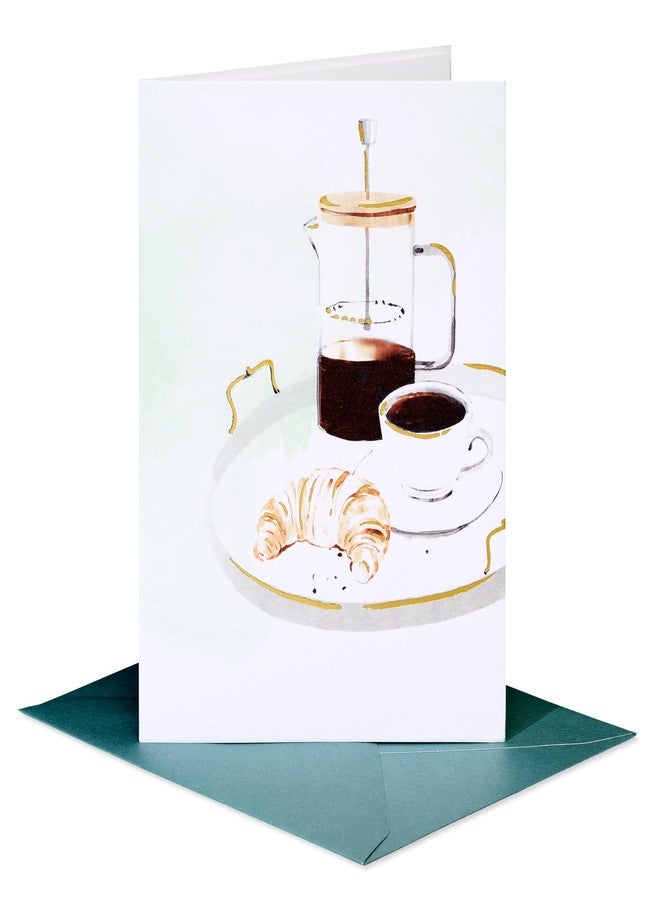 Papyrus Blank Card (Coffee and Croissant) - Image 4