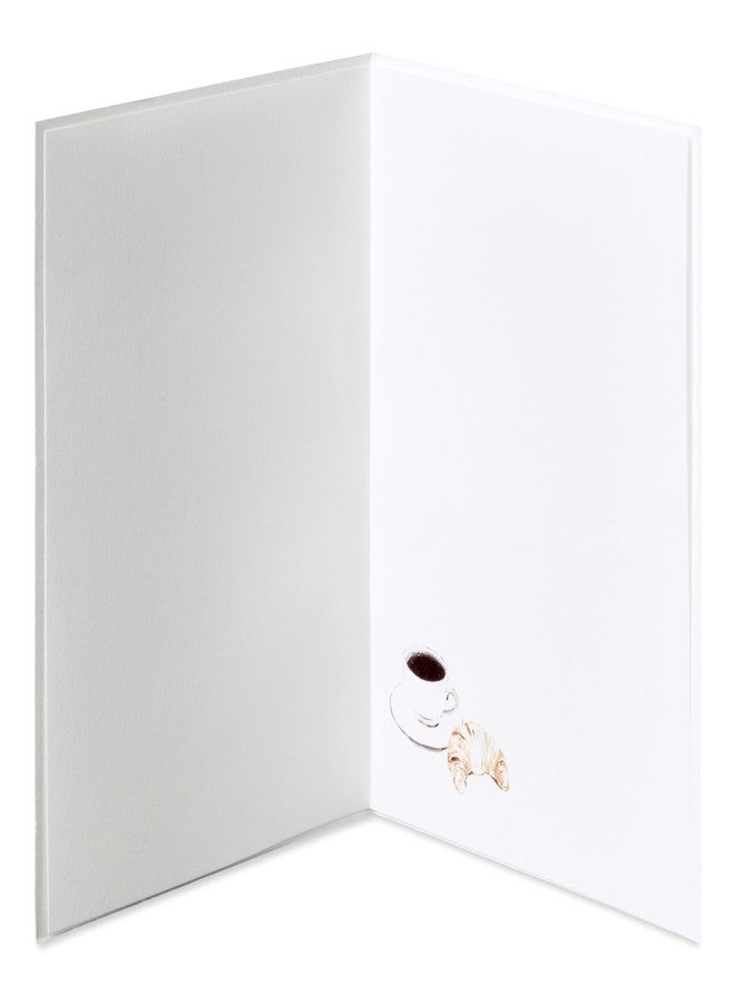 Papyrus Blank Card (Coffee and Croissant) - Image 2