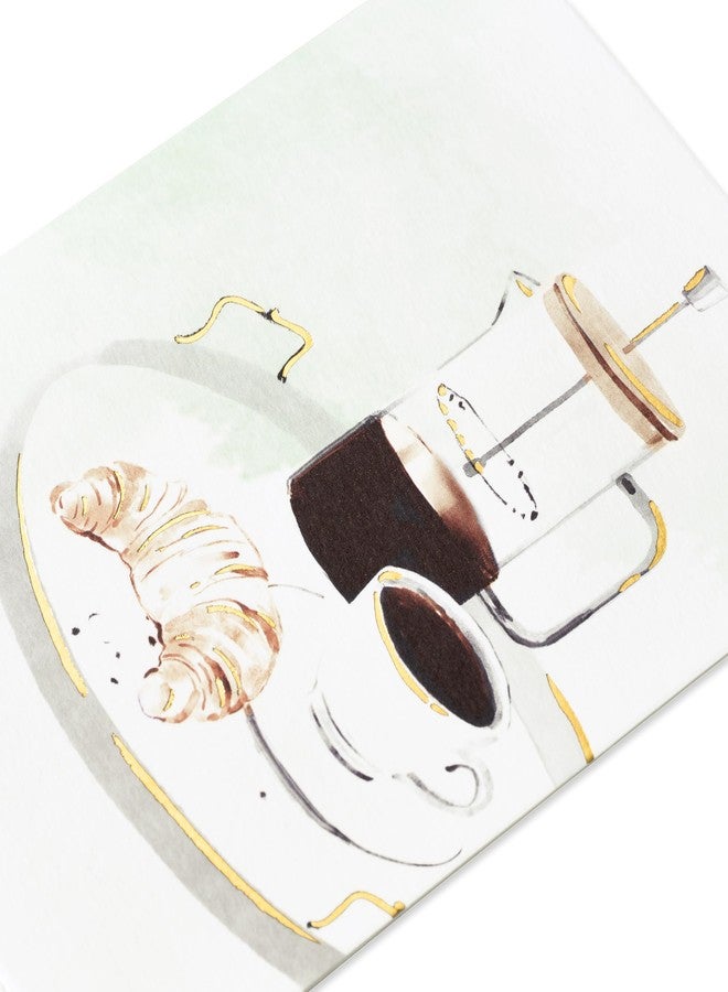 Papyrus Blank Card (Coffee and Croissant) - Image 5