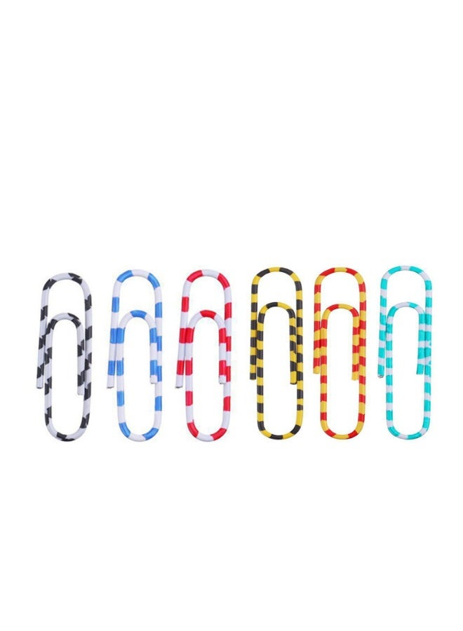 Paper Clips Colorful, 200PCS Office Paper Clamp（1.1 inch * 0.3 inch),  Paper Clips Great for Office School Document Organizing,  Multicolored(Style 2) - Image 2