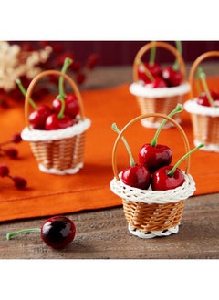 Juvale 24 Pack Mini Woven Baskets With Handles Bulk Miniature Baskets For School Projects Mini Wicker Baskets For Party Favors Tiny Baskets For Crafts Picnic 2X3 Inch  - Image 5