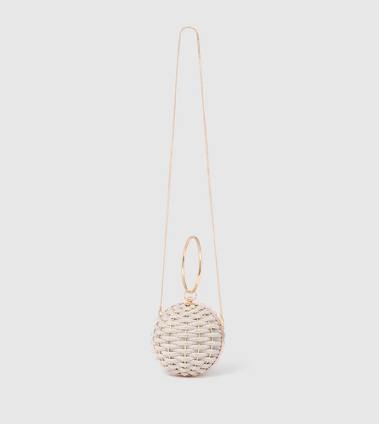 forever new Wynnie Woven Round Clutch