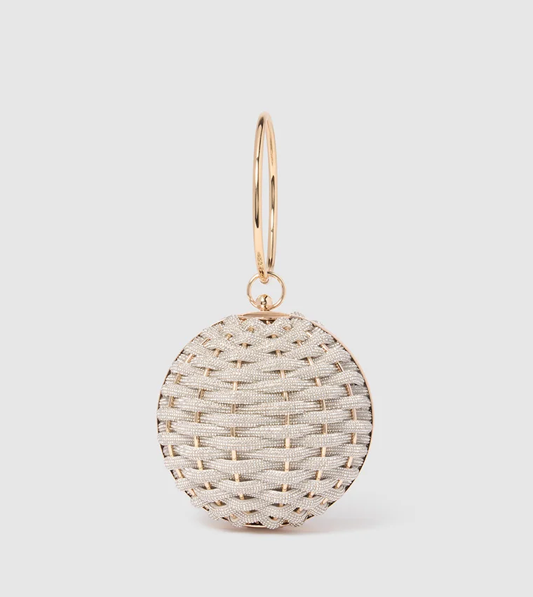 forever new Wynnie Woven Round Clutch