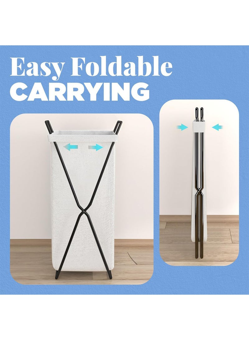 GT-Wheel Laundry Basket Clothes Storage Box Dust and Waterproof Stylish Foldable Portable Large Capacity Laundry Bag - Image 5