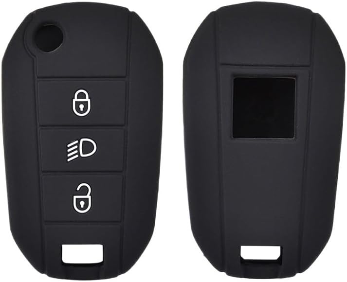 QASULER Silicone Remote Key Fob Cover for Peugeot and Citroen - Image 4