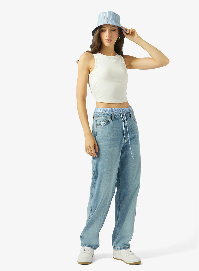Karl Kani  OG Baggy Fit Workwear Denim Jeans for Women | Best Price UAE