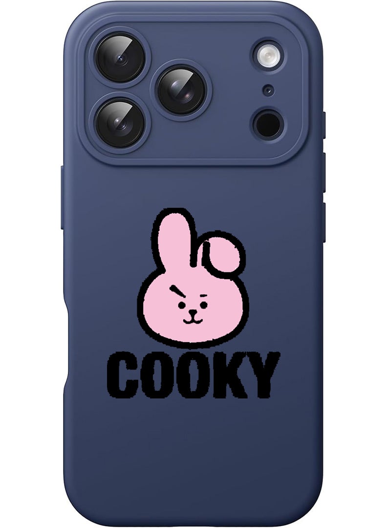 Theodor Protective Slim Fit Case Liquid Silicone Cover with Full Body Protection Anti-Scratch Shockproof Case For Apple iPhone 17 Pro (Blue) Cooky - Image 1