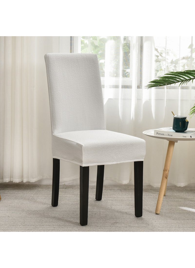 Generic - Waterproof Spandex Chair Covers Solid Color Bubble Chair Cover White - Image 1