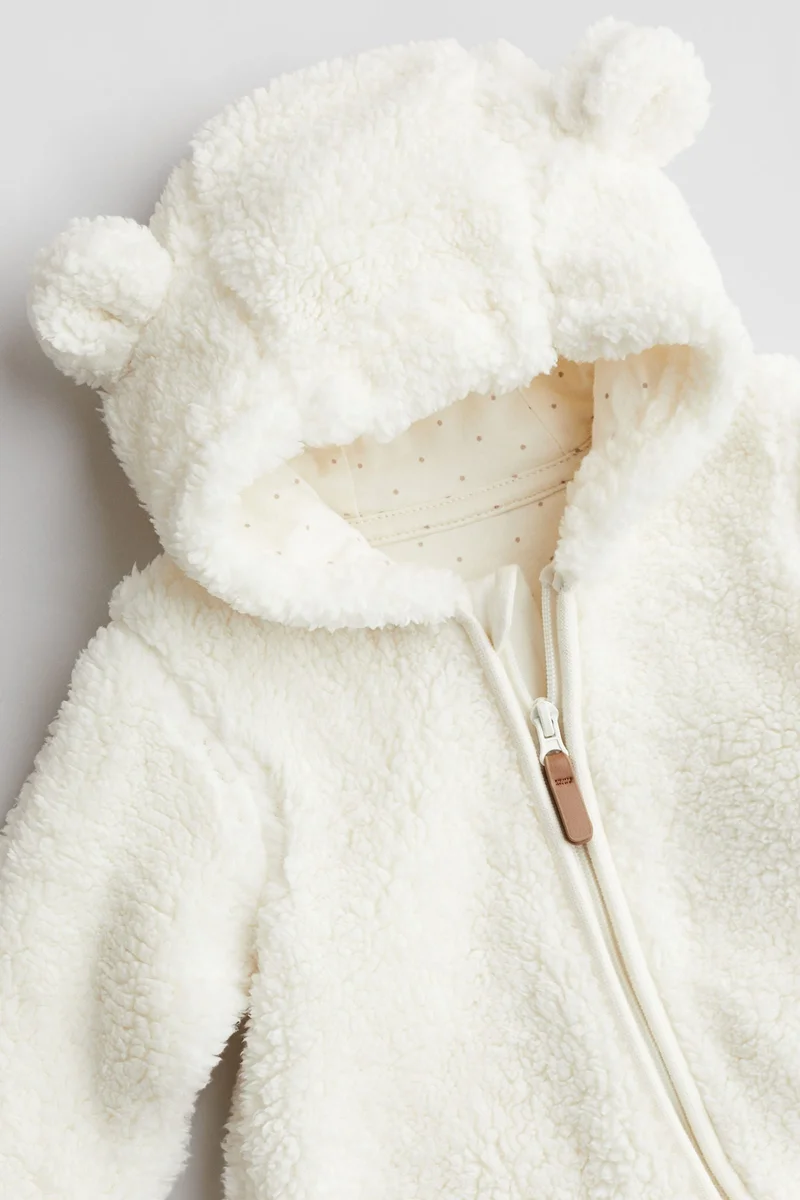 H&M Pile All-In-One Suit With Ears