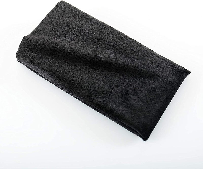 Cottonfry Ultra Soft Velvet Body Pillow Cover/Case Pillowcase with Hidden Zipper, Zippered Body Pillow Case (Black, 20x54) - Image 3