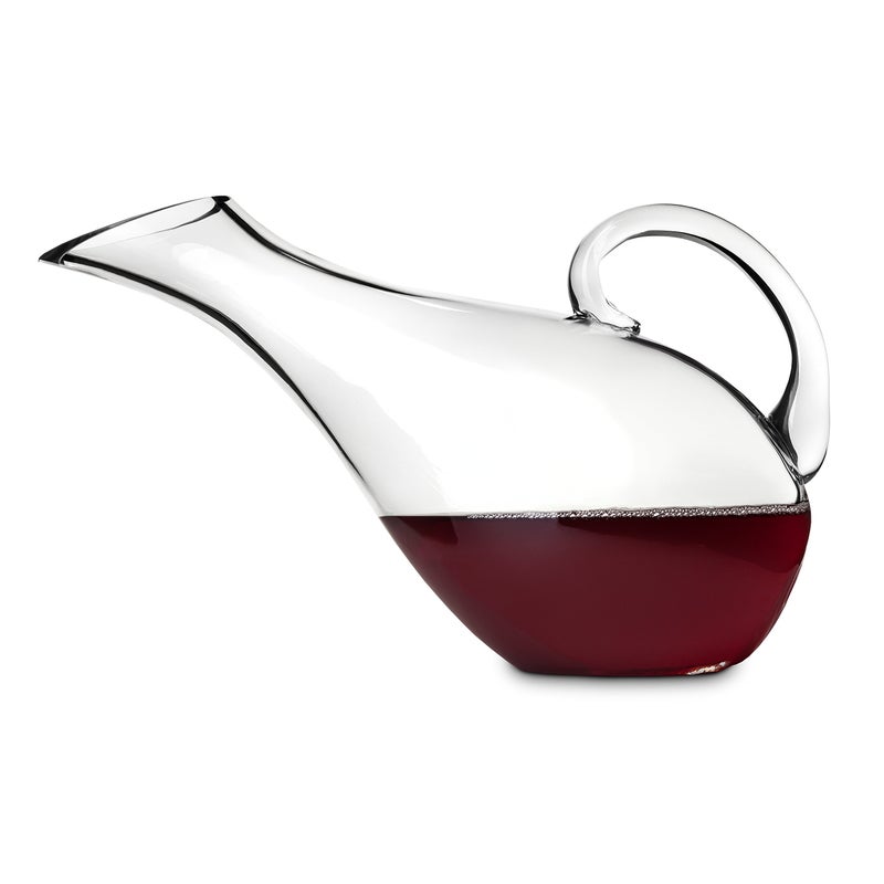 True True Mallard Handled Wine Decanter Glass Carafe Red and White Wine Wine Aeration Bar Gadgets Wine Lover Gifts Holds 1 Standard Bottle 53 oz 