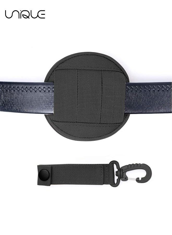 Unique 2Pcs Round Storage Bag, Upgraded EDC Pouches Military Gear, Tactical Bag Case as Coin Purse Keychain, Case Wallet, Wireless Headset Pack - Black  - Image 5