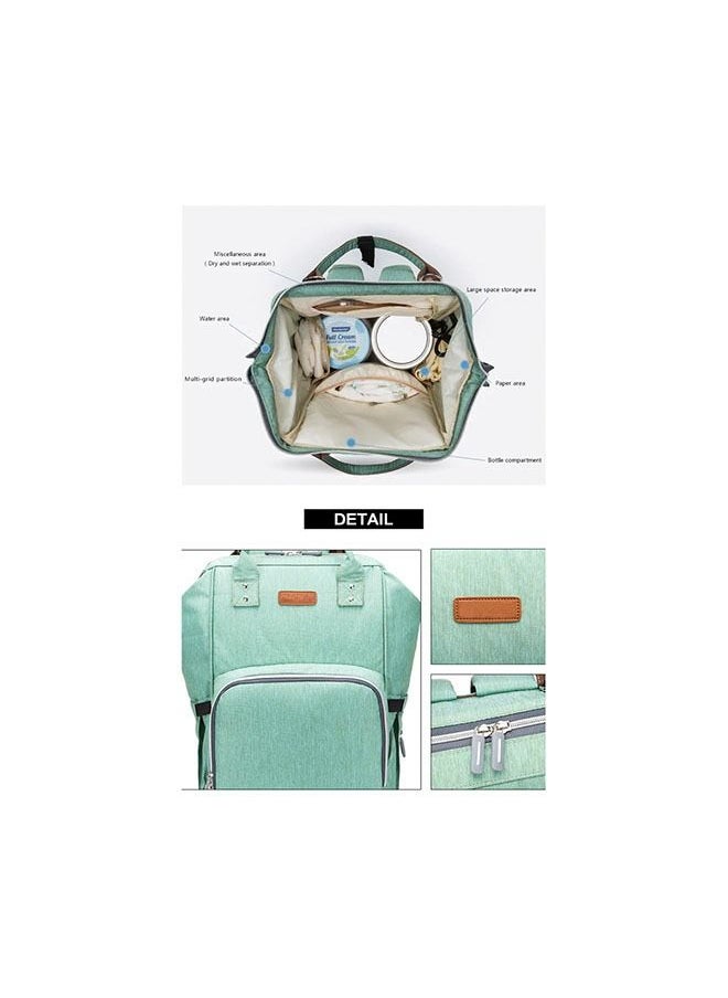 hibobi - Backpack Baby Diaper Bag - Green - Image 1