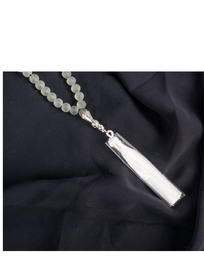 The Black Pearl Accessories Fabulous Gray Opal Stone Prayer Bead of 33 Beads  - Image 2
