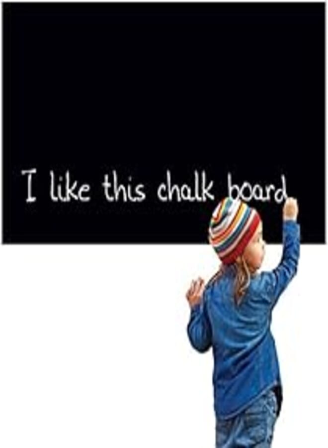 ADM Easily Removable Blackboard Wall Sticker Decal (Black, 120 x 100cm)