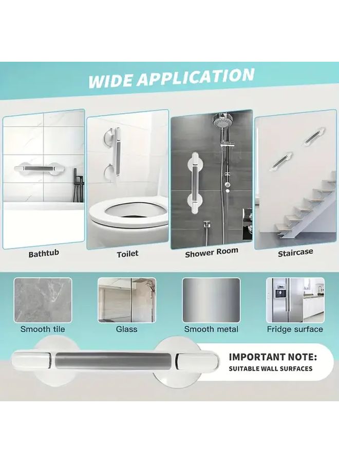 1pc Toilet Safety Armrest with Non Slip Grip and Vacuum Suction Cup for Elderly Bathroom Support - Image 4