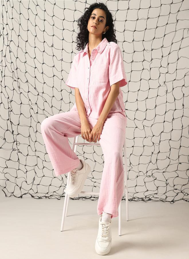 هوبرهولمي قميص وسروال من القطن الخالص مزدوج النسيج بتصميم ذاتي - Image 1