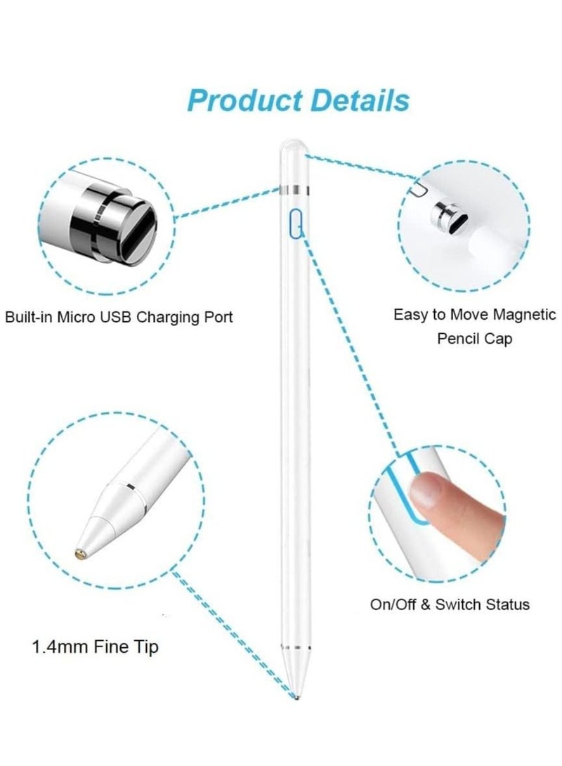 Active Stylus Pens for Touch Screens, Digital Stylish Pen Pencil Rechargeable Compatible with Most Capacitive Touch Screens - Image 3