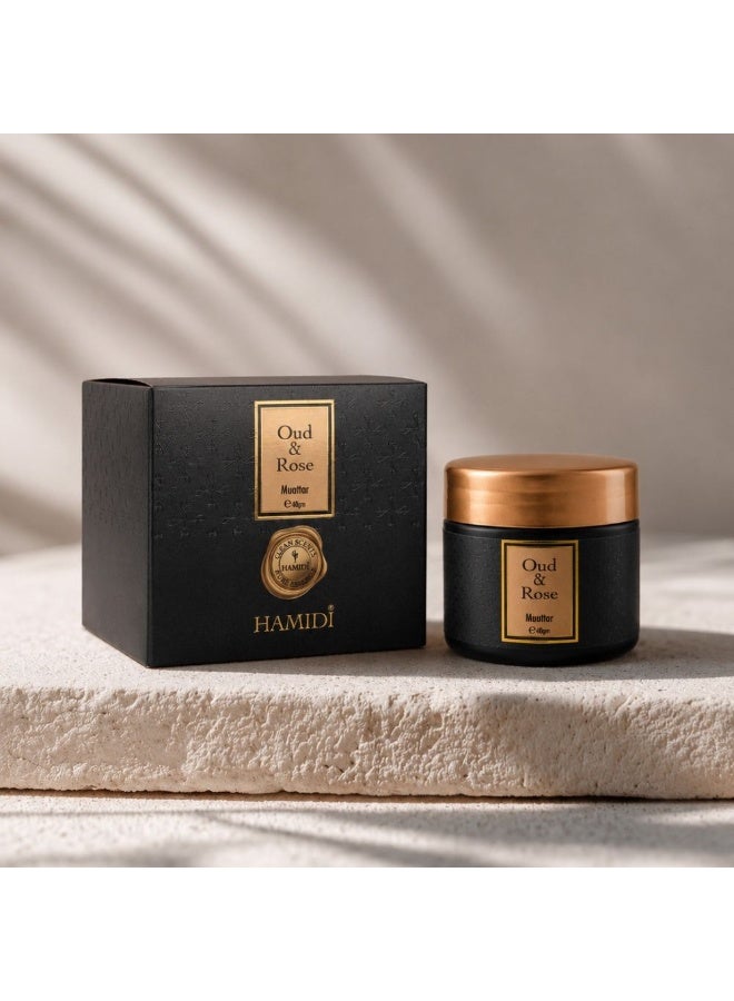 Hamidi Oud & Rose Muattar 40Gm, Multi Colour, Perfumed Muattar Home Fragrance For Majlis, For Home Styling, Tabletop Display And Interior Ambience - Image 3