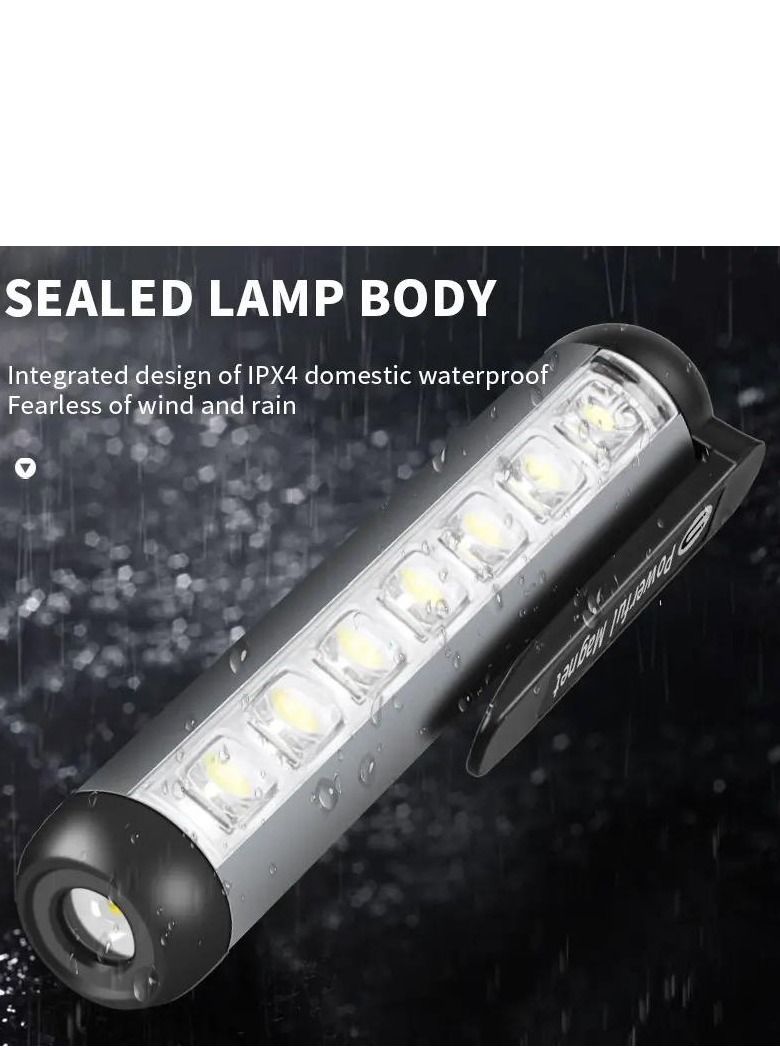 Portable LED Mini Flashlight Black - Image 1