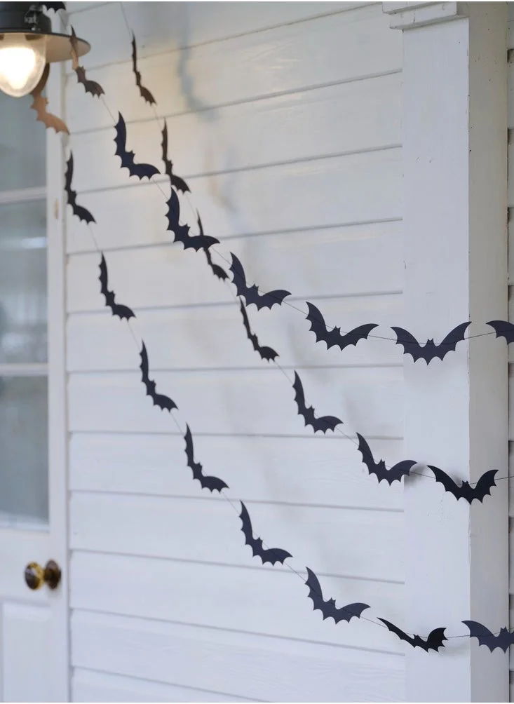Ginger Ray Bat Bunting - 5m Black Bat Paper