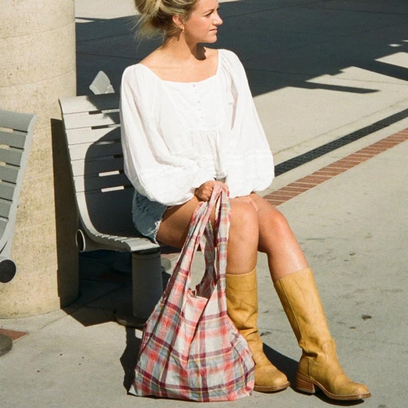 Thread Wallets Market Tote - Reusable Bag for Farmers Markets and Shopping, Foldable for Easy Storage (Emmeline) - Image 3