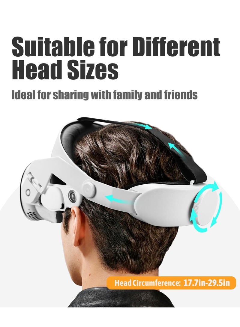 Luckam Comfort Head Strap for Vision Pro Accessories, Adjustable Elite Strap for Vision Pro Headset Replacement Accessories, Reduce Facial Stress,Soft Cushion Lightweight for Apple VR Head Strap - Image 3