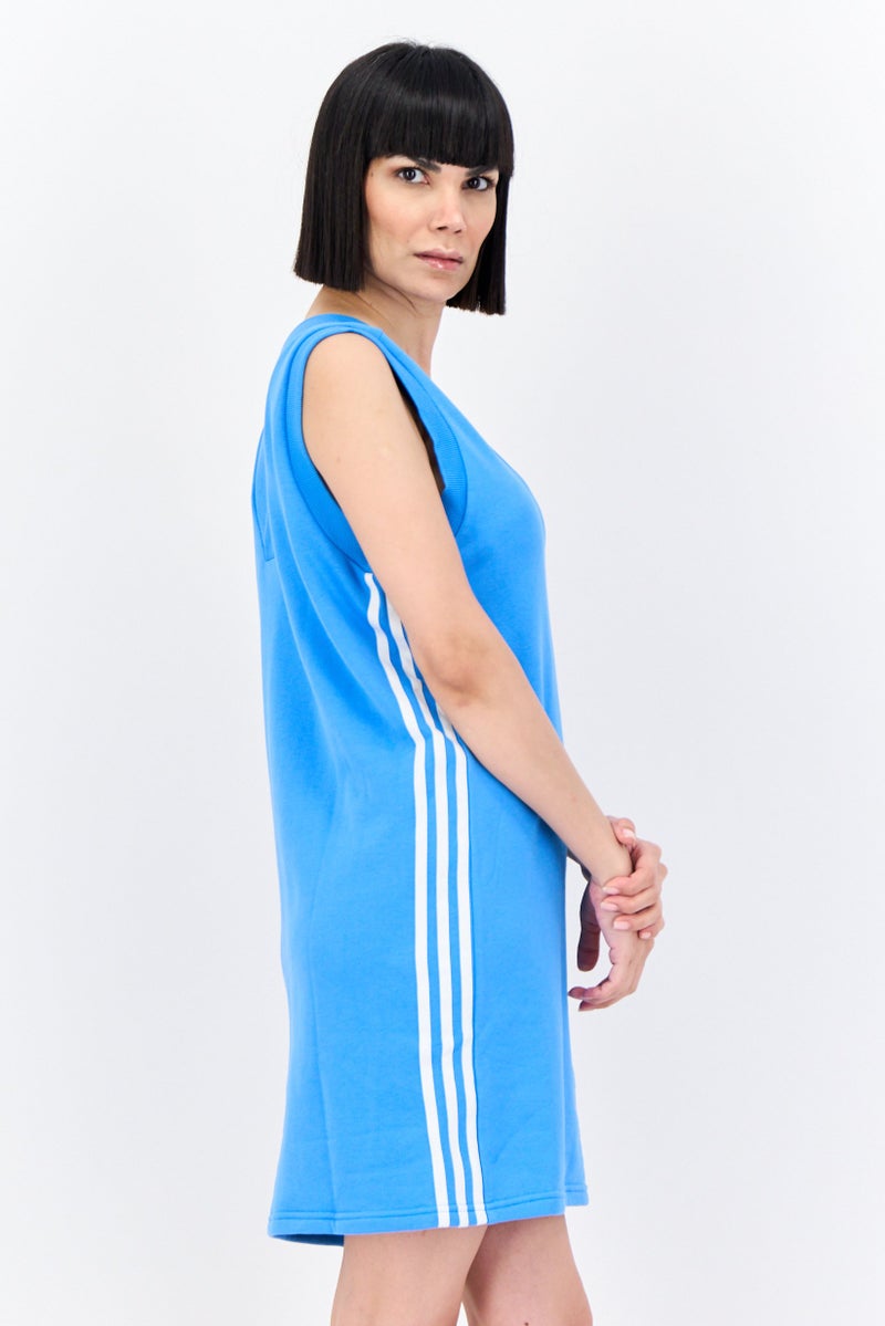 adidas Originals Women Sportswear Fit Sleeveless Outdoor Dress, Blue  - Image 2