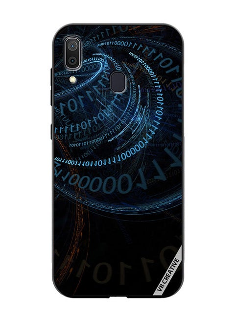 Protective Case Cover For Samsung Galaxy A30 Binary Code Abstract Design Multicolour