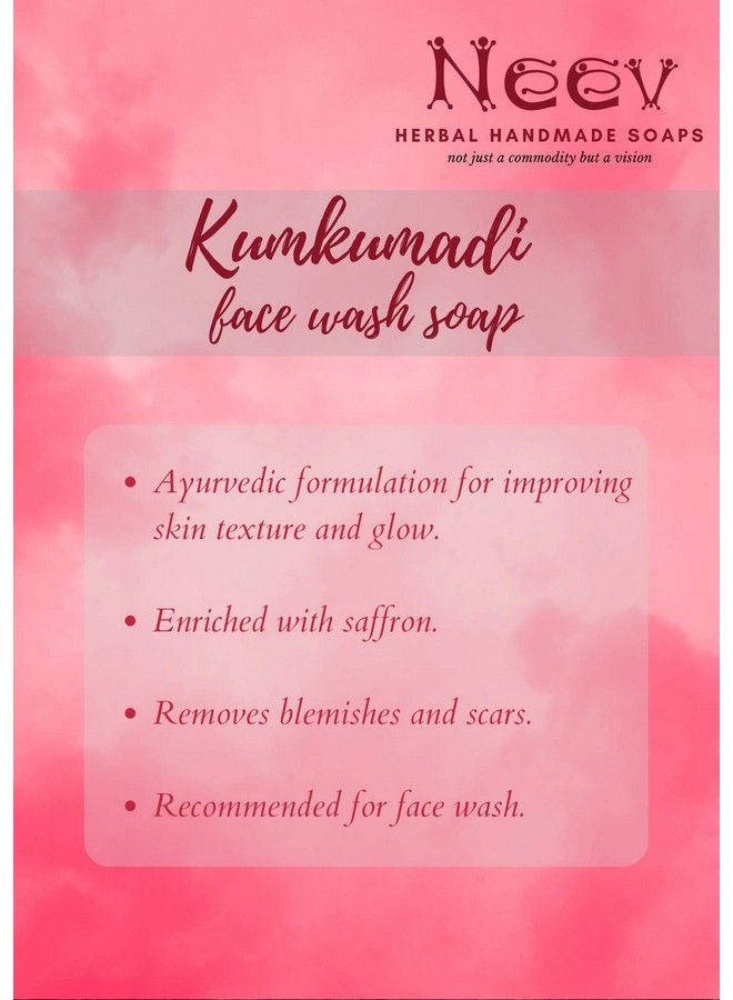 Neev Herbal Handmade Soaps Kumkumadi Soap (100Gm) Set Of 3 - Image 5