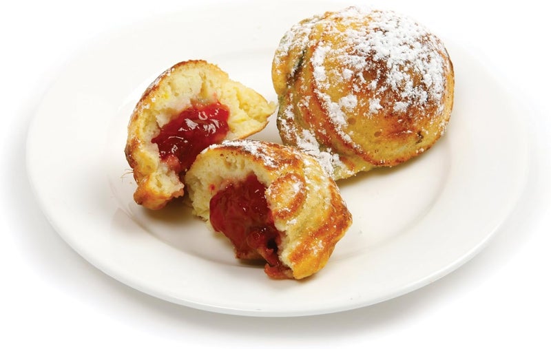 Norpro Nonstick Stuffed Pancake Pan, Munk/Aebleskiver/Ebelskiver 16.5″ x 9″ x 1.25″ Black - Image 5