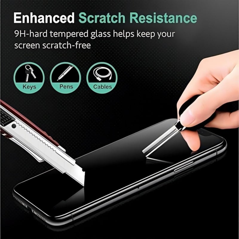 SPCORE Tempered Glass Screen Protector Compatible For Motorola Moto G35 (Black) With Edge To Edge Coverage And Easy Installation Kit (Pack of 1) - Image 2