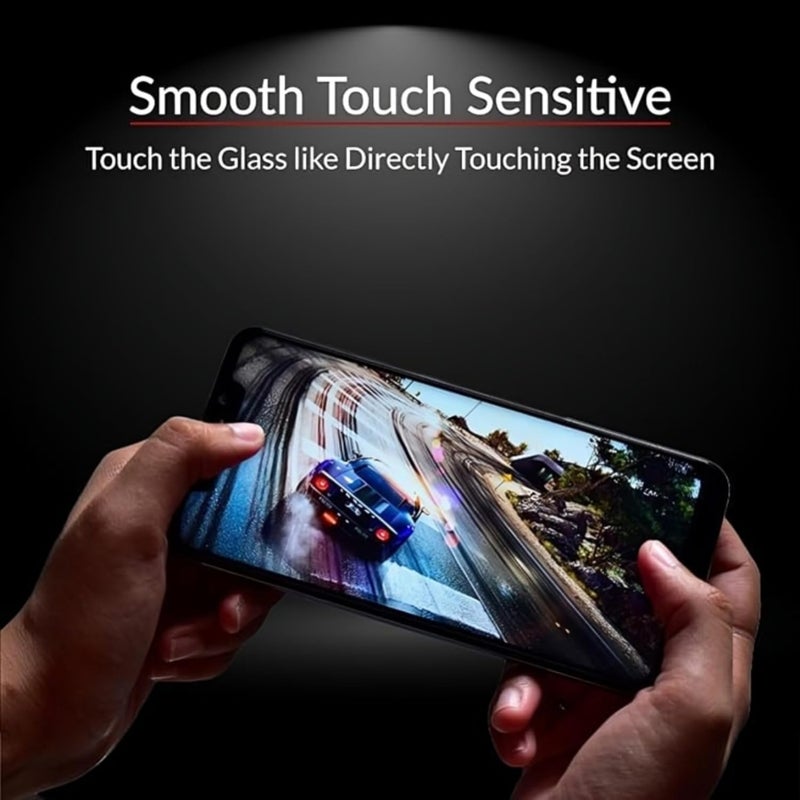 SPCORE Tempered Glass Screen Protector Compatible For Motorola Moto G35 (Black) With Edge To Edge Coverage And Easy Installation Kit (Pack of 1) - Image 3