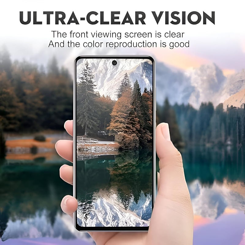 SPCORE Tempered Glass Screen Protector Compatible For Motorola Moto G35 (Black) With Edge To Edge Coverage And Easy Installation Kit (Pack of 1) - Image 5