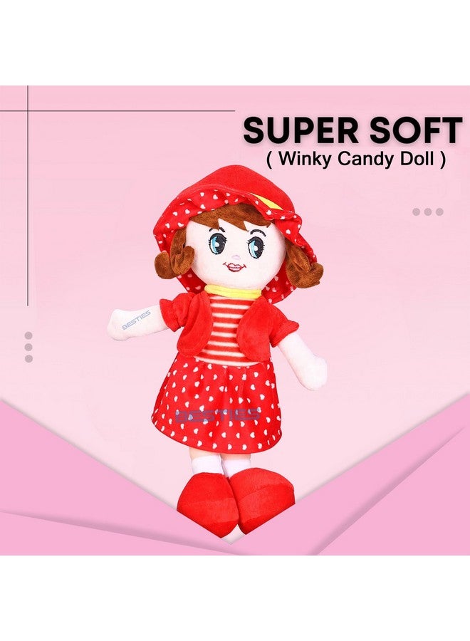 Glance Soft Cute Looking Beautiful Doll | Attractive Stuffed Toys | Grab Your Attention on Little Darling Doll (Red Winky, Doll 60 cm) - Image 2
