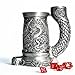 Luazuri Dice Tower Mug Dice Rolling Tower Comes with 7 PCS Dice Set Suitable for DND Dungeons and Dragons Tabletop Games Available As Drink Holder DD Gifts DND Accessories SilverDragon - Image 2