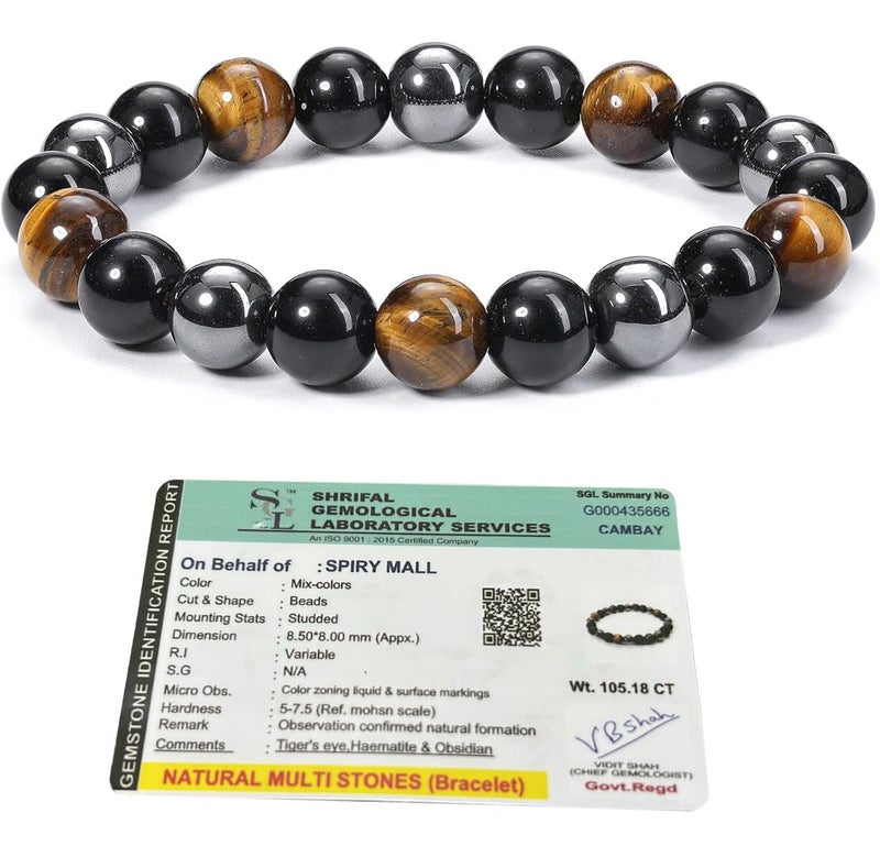 Rose Quartz Bracelet for Women & Men,Attracts Love, Fame & Luck, Stress Reduction Certified Natural Healing Crystal, Gift For Girlfriend and Boyfriend, Beads Size 8mm