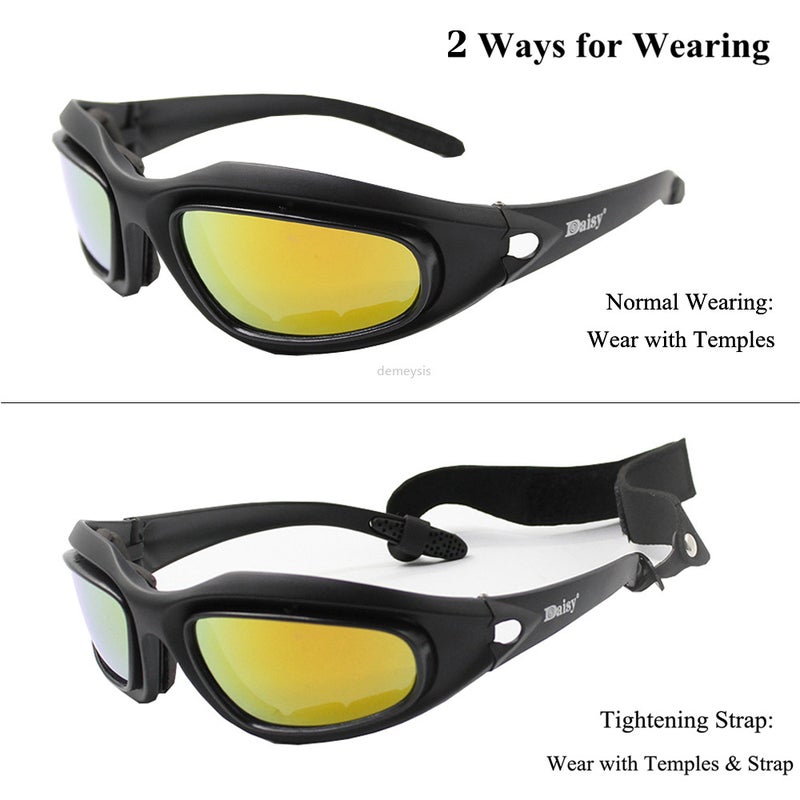 Daisy C5 Tactical Safety Glasses for Outdoor Shooting - Image 3