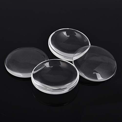 LANBEIDE 40 Pcs Silver Pendant Trays with 40 Pcs Clear Glass Cabochons - 1 Inch/25mm Round Bezels for Resin Craft, Photo Jewelry Making, Total 80 Pcs - Image 4