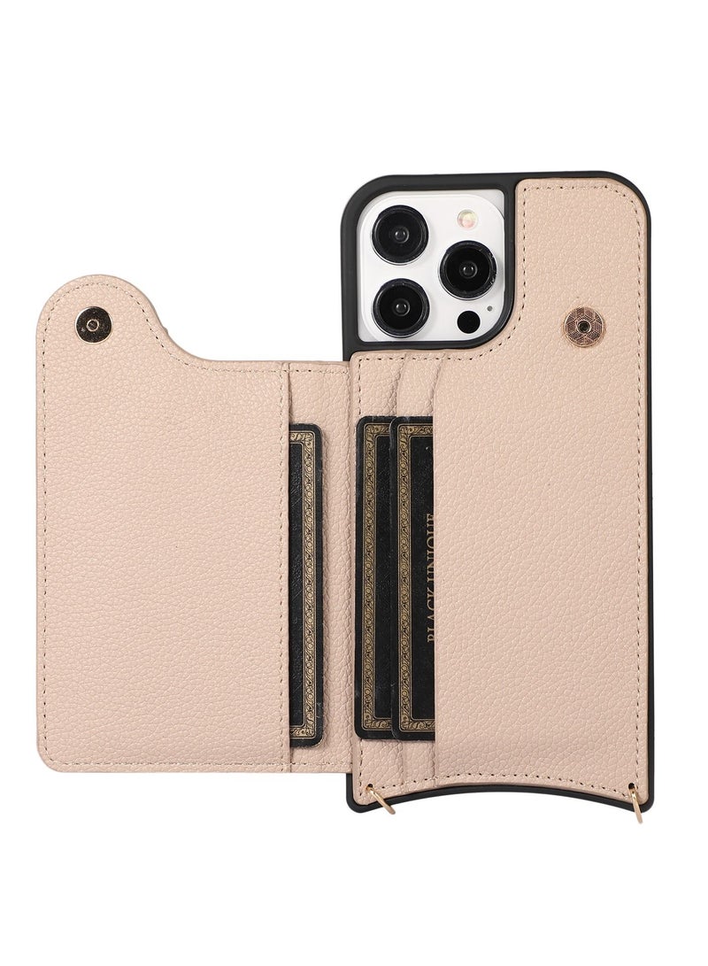 Suteni Ring Buckle Back Cover Card Slots Leather Phone Case for iPhone  - Image 2