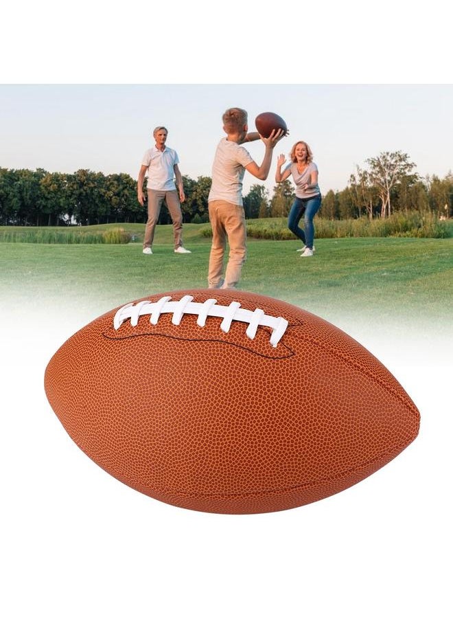 Outdoor Sport PU Leather Rugby Ball American Football Training Entertainment Size 9
