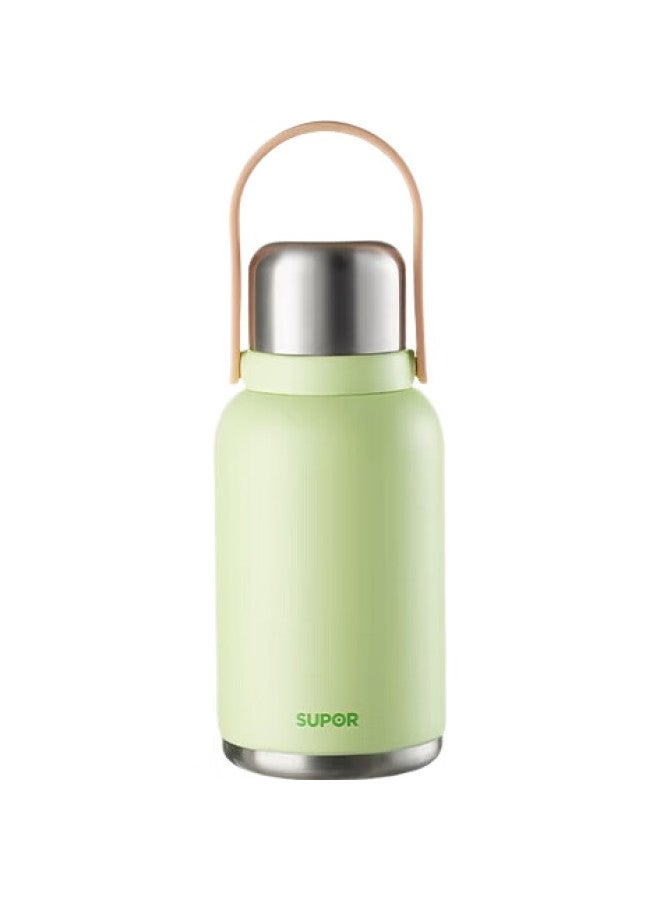 Supor Insulated Mug, Large Capacity, Portable Outdoor Cup, Children'S Cup, Large Belly Cup For Men And Women, Tea Infuser, 1L, Mint Green - Image 1