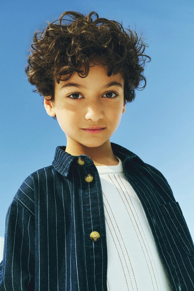 H&M Cotton denim overshirt