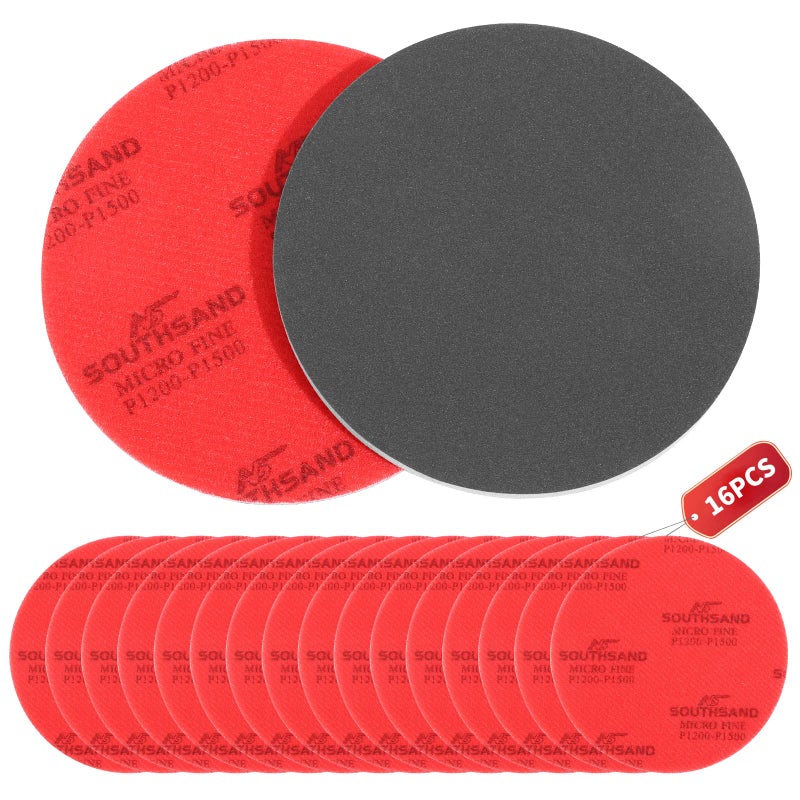 GSSHBR 16 Pack Bowling Sanding Pads Bowling Accessories Bowling Ball Sanding Sand Pads Resurfacing Polishing Cleaning Kit, Grit 500, 800, 1000, 1200, 1500, 2000, 2500, 3000ï¼Œ4000 - Image 1
